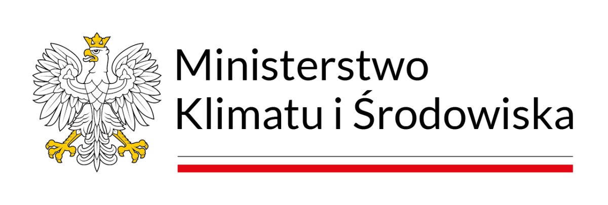 Orzeł Biały oraz napis Ministerstwo Klimatu I Środowiska